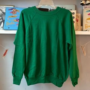 Vintage 80’s?? Green Action sweatshirt L 42-44
